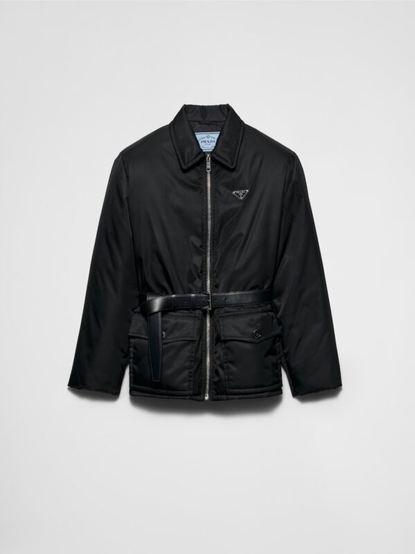 RE-NYLON DOWN JACKET WITH BELT