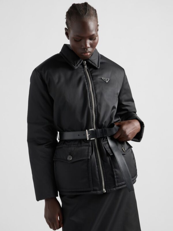 RE-NYLON DOWN JACKET WITH BELT