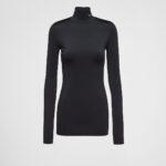 JERSEY TURTLENECK TOP