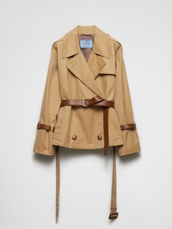 COTTON TWILL TRENCH JACKET