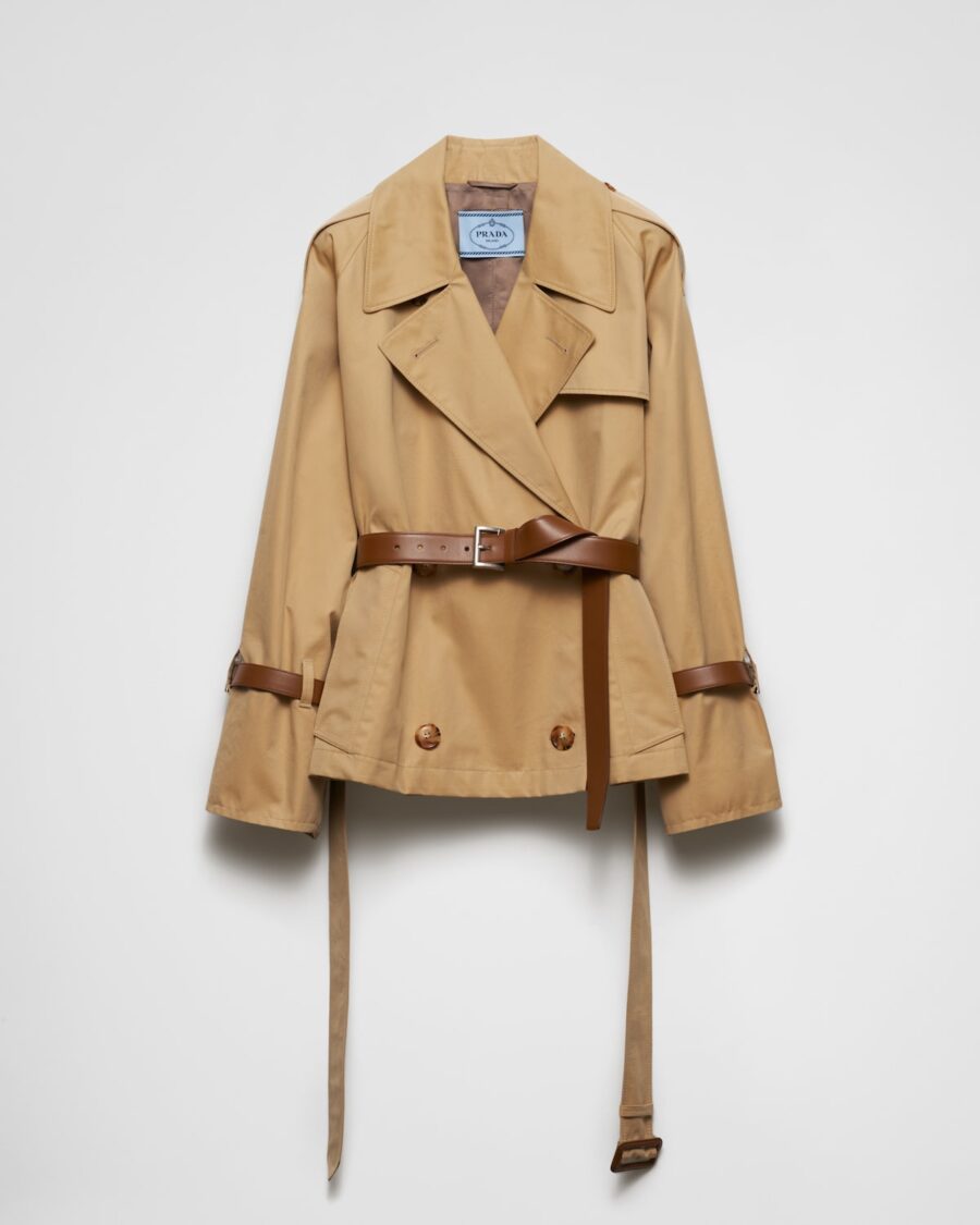 COTTON TWILL TRENCH JACKET