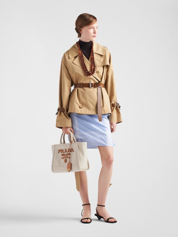 COTTON TWILL TRENCH JACKET