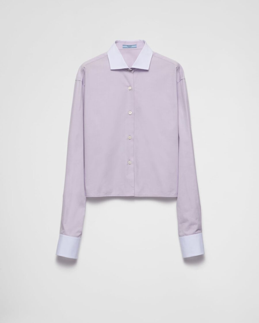 EMBROIDERED POPLIN SHIRT