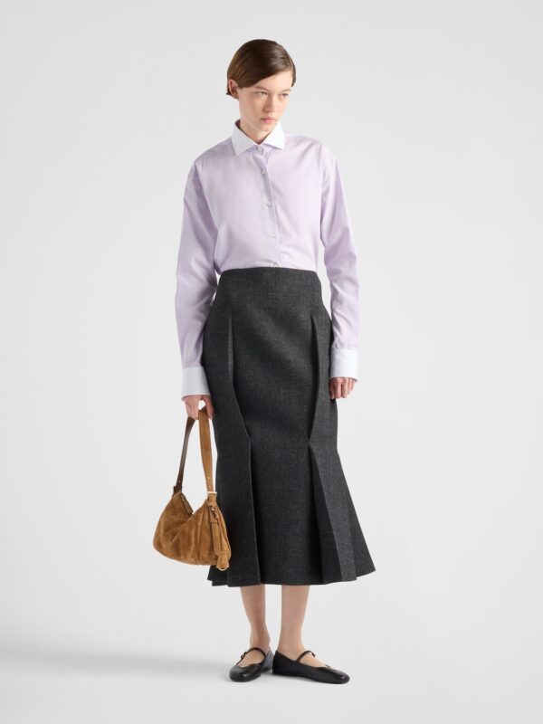 EMBROIDERED POPLIN SHIRT