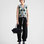 WOOL ARGYL PATTERN VEST