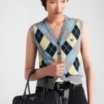 WOOL ARGYL PATTERN VEST