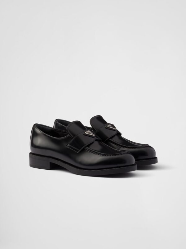 BRUSHED LEATHER LOAFERS