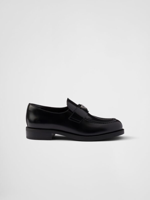 BRUSHED LEATHER LOAFERS