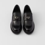 BRUSHED LEATHER LOAFERS