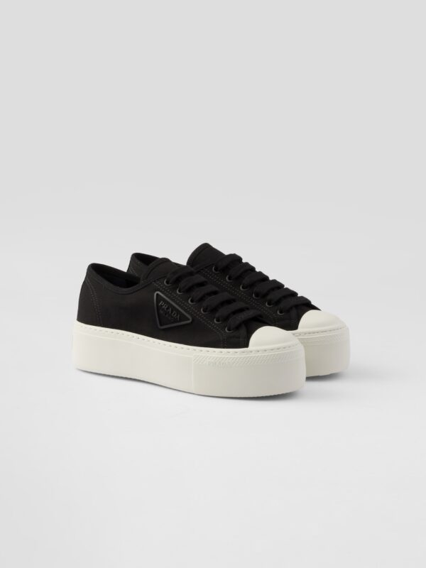 LACED FABRIC SNEAKERS