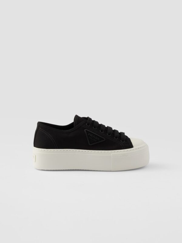 LACED FABRIC SNEAKERS