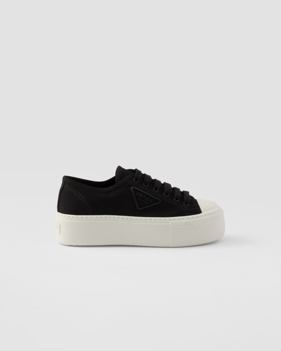 LACED FABRIC SNEAKERS
