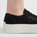 LACED FABRIC SNEAKERS