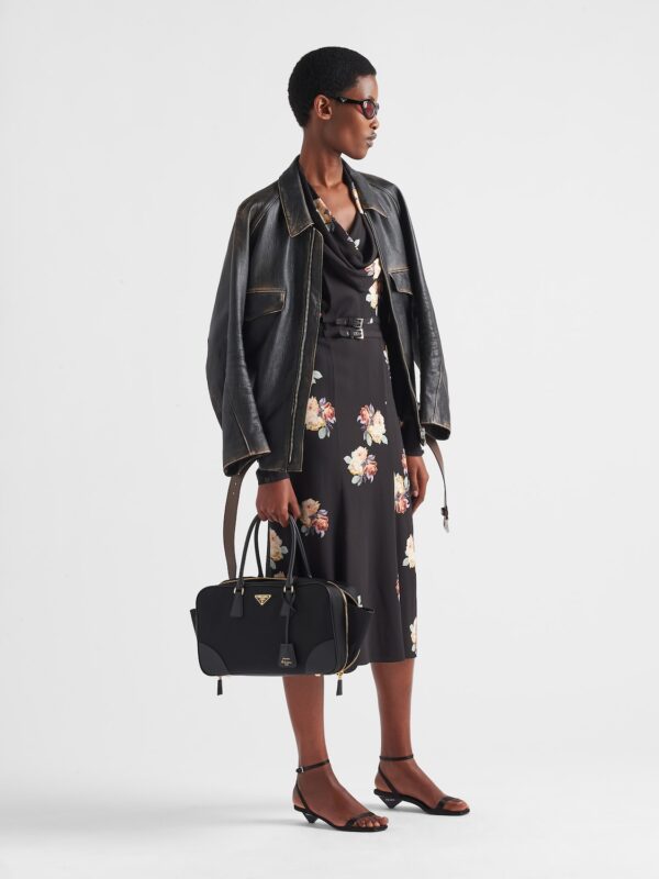 LEATHER JACKET WITH BELT