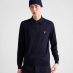 SUPER FINE WOOL POLO SWEATER