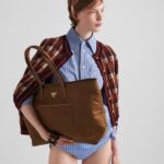 RE-EDITION 1978 AND SAFFIANO LEATHER TOTE BAG
