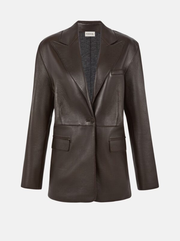 LEATHER BLAZER