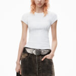 RIBBED JERSEY CRYSTAL HOTFIX TEE