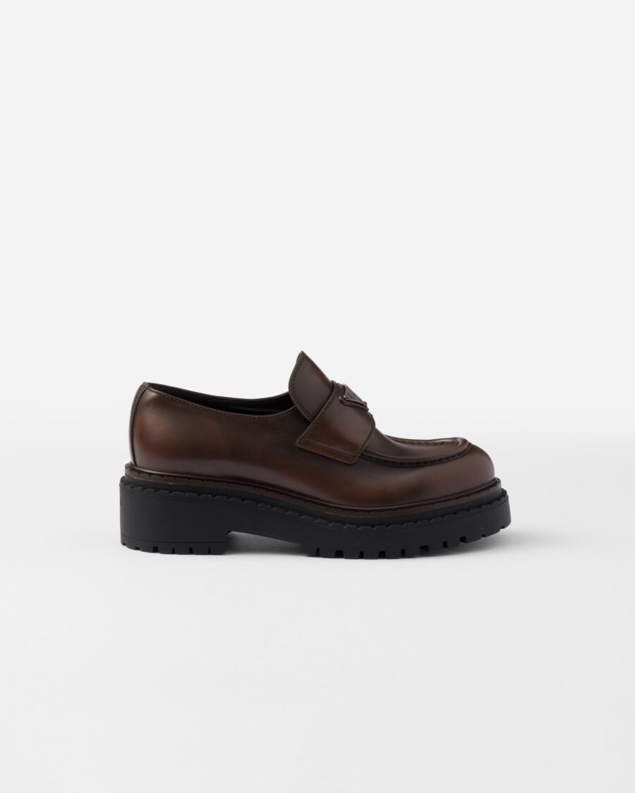 DOUBLE SOLE LEATHER LOAFERS