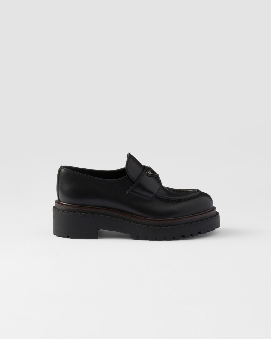 DOUBLE SOLE LEATHER LOAFERS