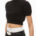 LOGO EMBOSSED RIBBED PULLLOVER