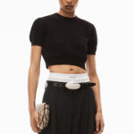 LOGO EMBOSSED RIBBED PULLLOVER