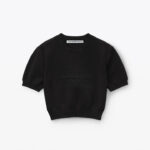 LOGO EMBOSSED RIBBED PULLLOVER
