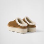 SUEDE SHEARLING MULES
