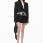 PRE STYLED CROPPED BLAZER WITH SHIRT