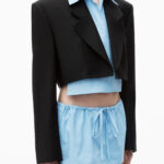 PRE STYLED CROPPED BLAZER WITH SHIRT