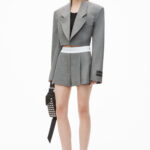 PRE STYLED CROPPED BLAZER WITH SHIRT