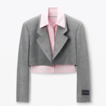 PRE STYLED CROPPED BLAZER WITH SHIRT
