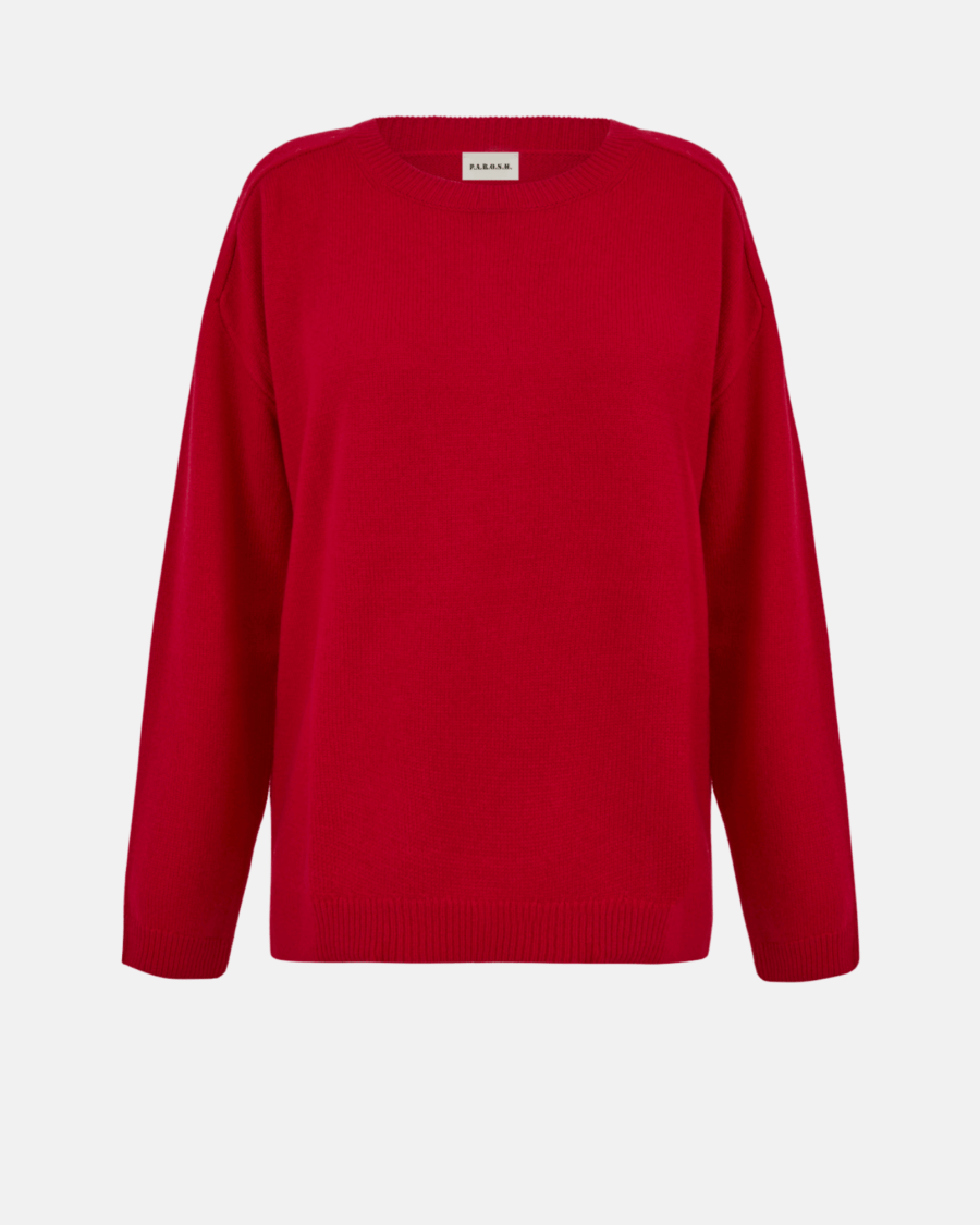 WOOL CREW-NECK KNIT