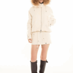 JACKET WITH FUR BORDER