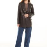LEATHER BLAZER