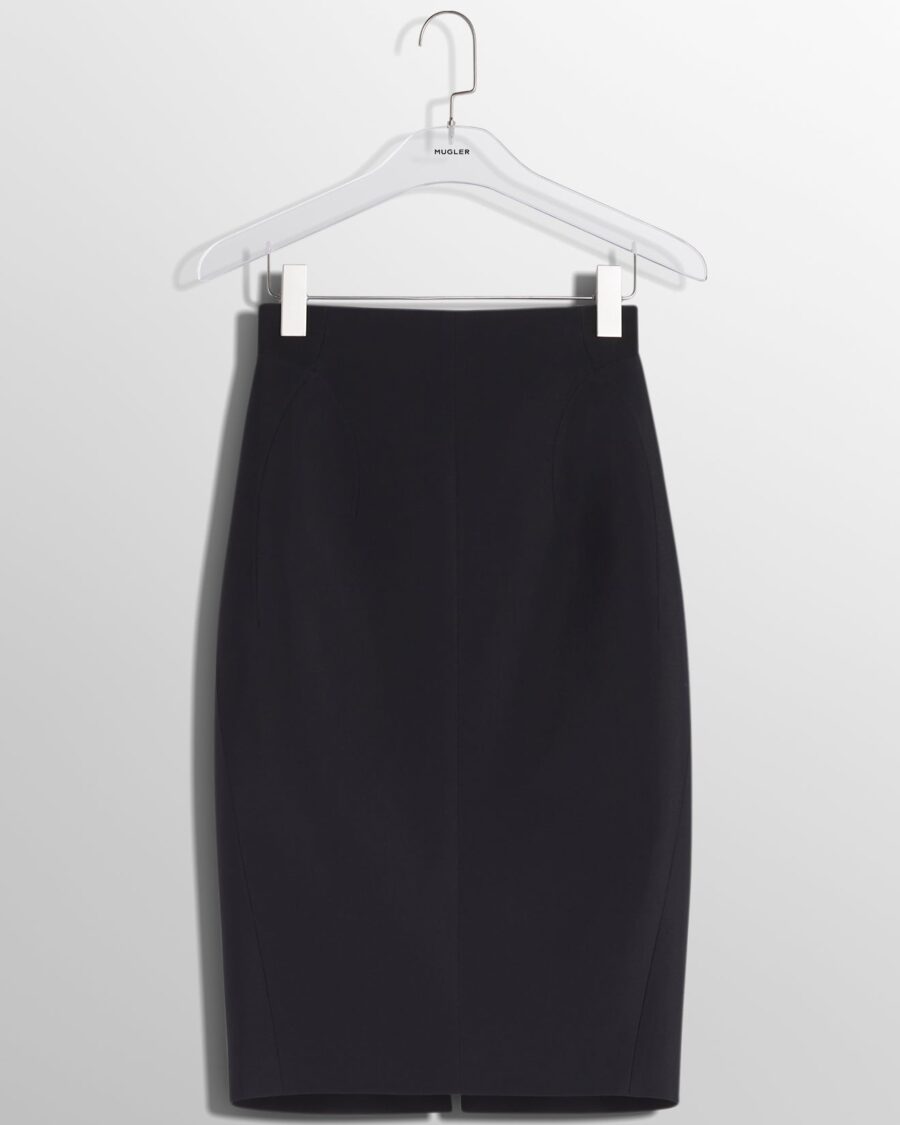 BUCKLED TAILORED SKIRT