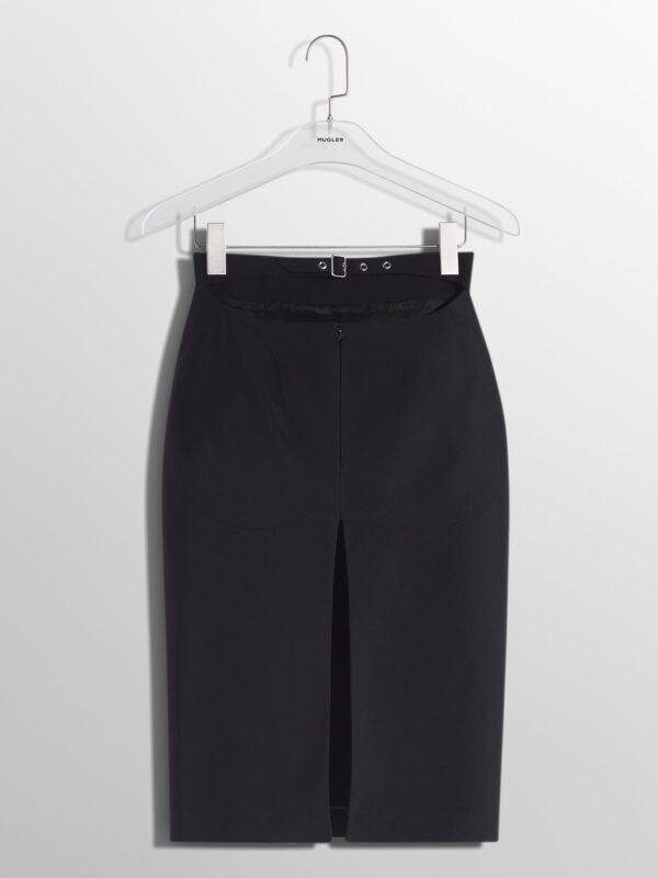 BUCKLED TAILORED SKIRT