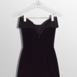 VELVET BUSTIER DRESS