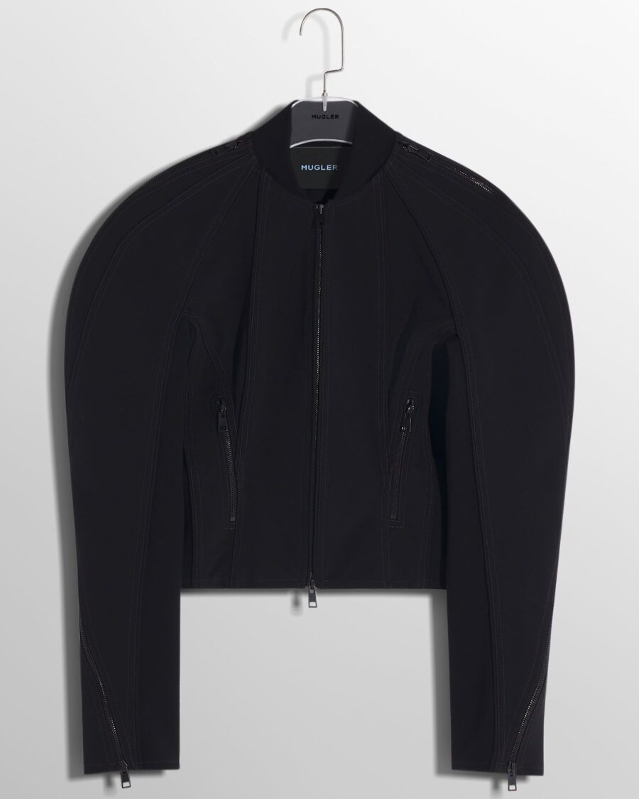 SCULPTURED SCUBA BOMBER JACKET