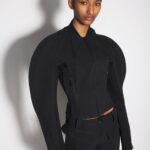 SCULPTURED SCUBA BOMBER JACKET