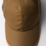 RE-NYLON AND LEATHER CAP