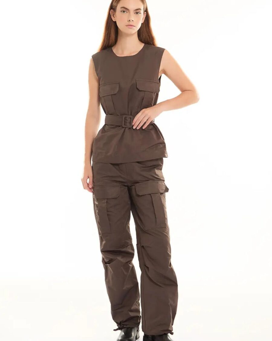 TOP WITH BELT