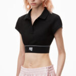 CHEERLEADER POLO IN PIQUÉ