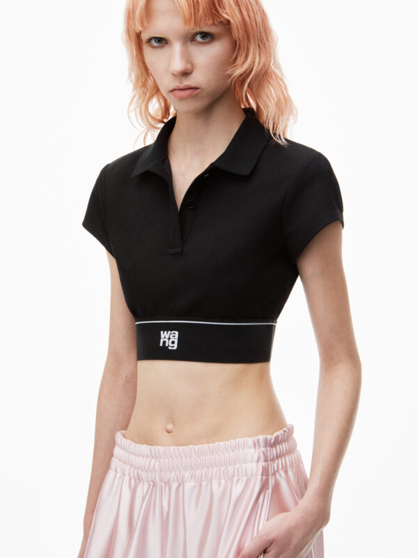 CHEERLEADER POLO IN PIQUÉ