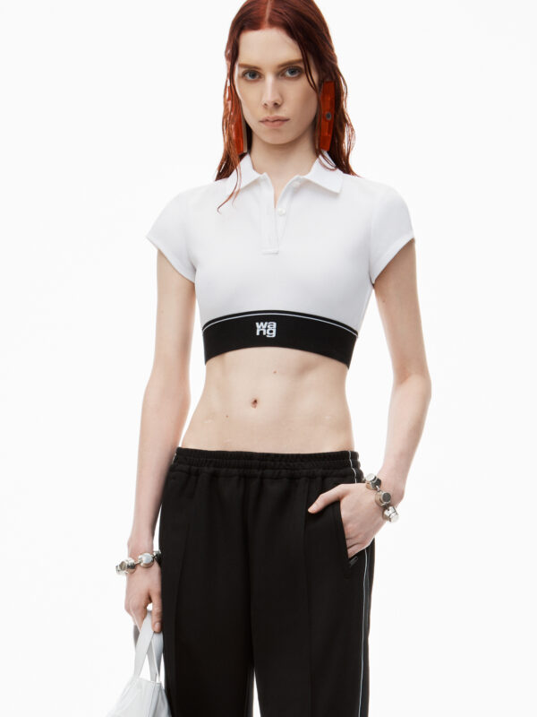 CHEERLEADER POLO IN PIQUÉ