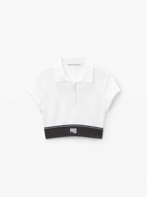 CHEERLEADER POLO IN PIQUÉ