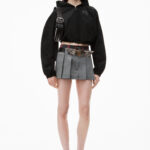 LOGO CROPPED BOMBER JACKET