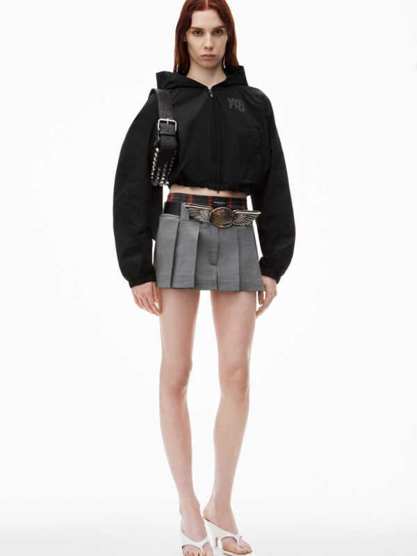 LOGO CROPPED BOMBER JACKET