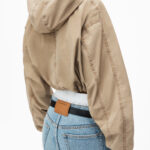 LOGO CROPPED BOMBER JACKET