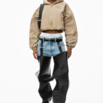 LOGO CROPPED BOMBER JACKET